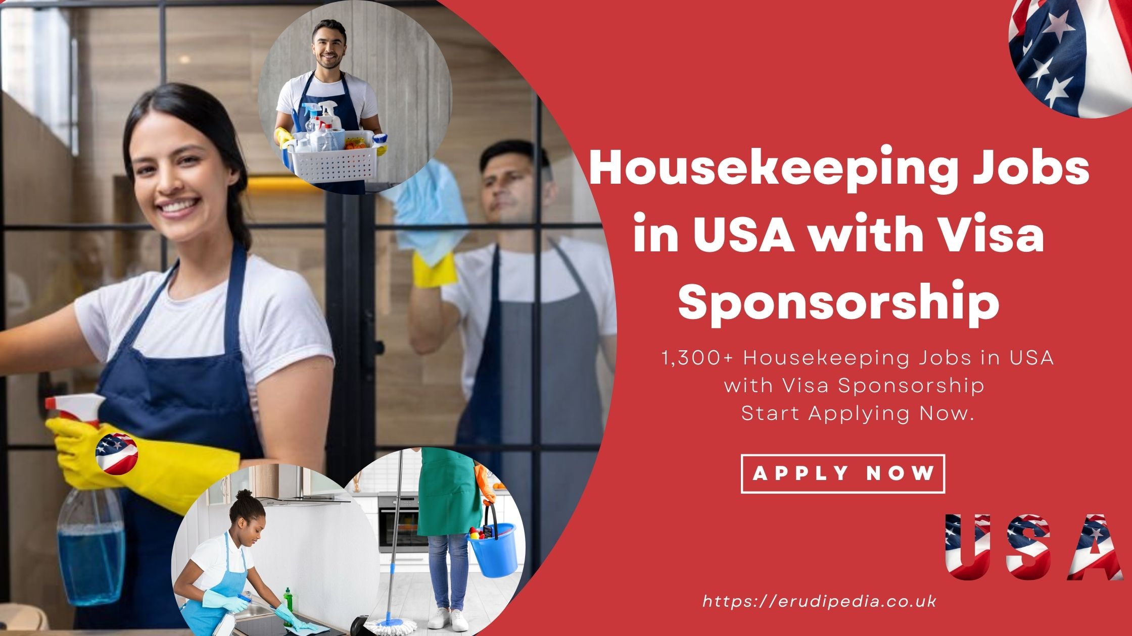 1300+ Housekeeping Jobs in USA with Visa Sponsorship