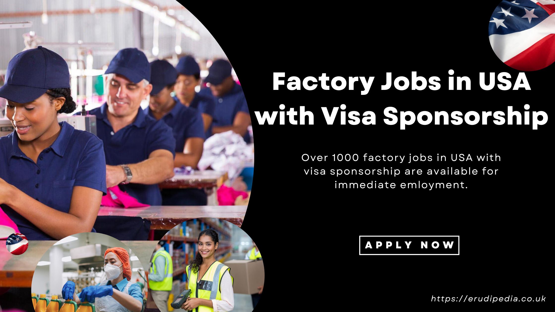 Factory Jobs in USA with Visa Sponsorship (1000+ New Jobs) – Apply Today