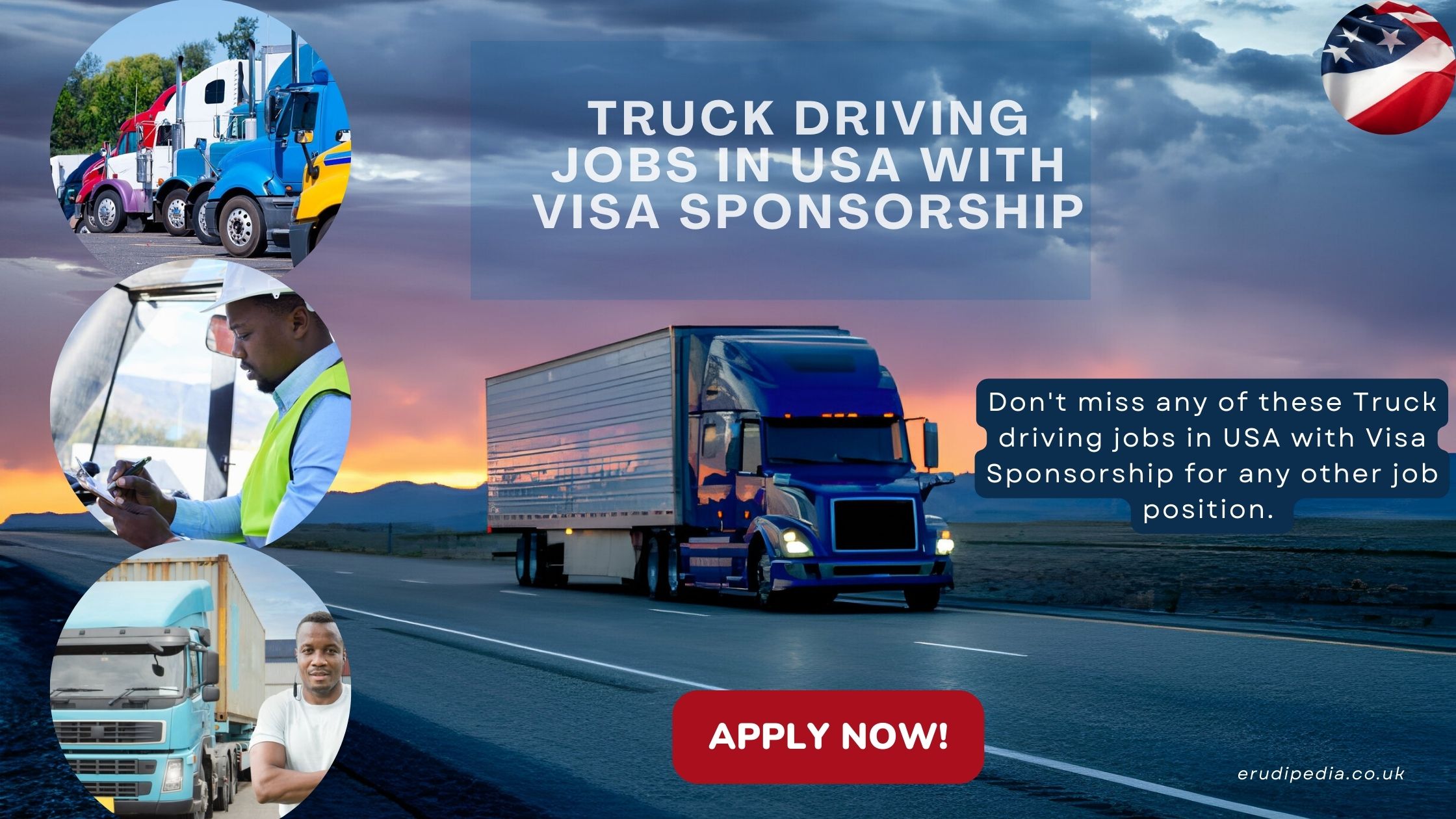 Truck Driver Jobs in USA with Visa Sponsorship – Apply Now