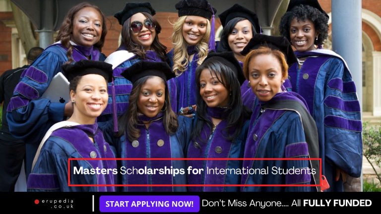 Masters Scholarships for International Students 2025-2026